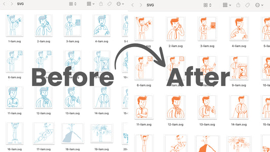 How To Batch Process And Bulk Recolor SVG Files