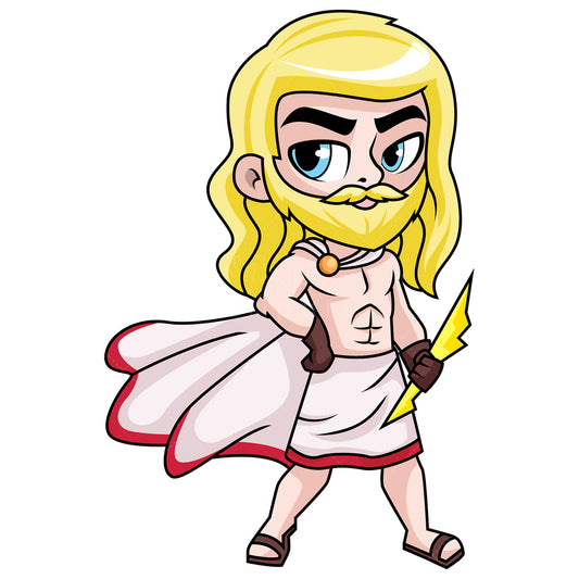 Royalty-free stock vector illustration of a zeus the father of olympian gods.