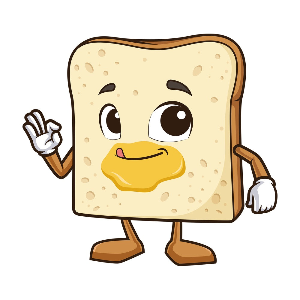 Toast bread butter. PNG - JPG and vector EPS (infinitely scalable).