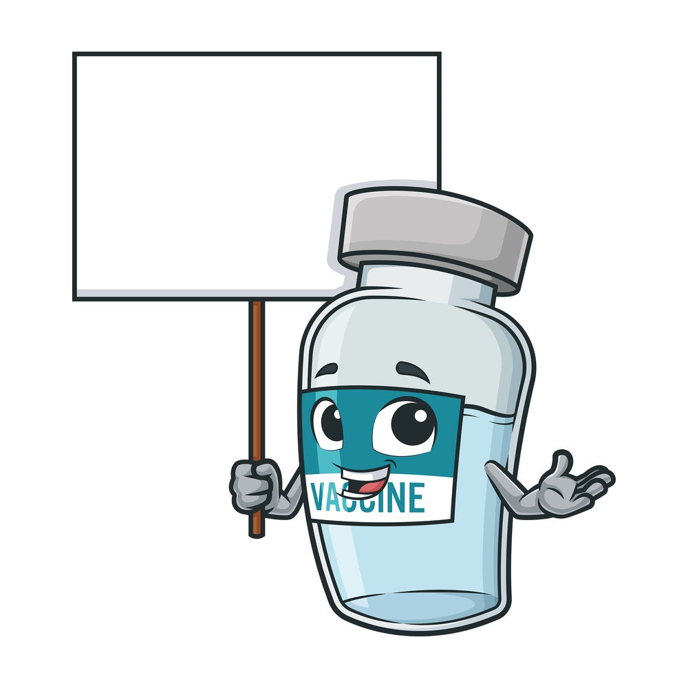 Vaccine bottle blank sign. PNG - JPG and vector EPS (infinitely scalable).