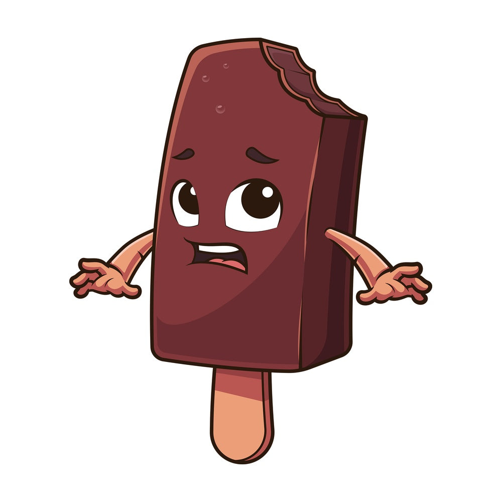 Bitten ice cream. PNG - JPG and vector EPS (infinitely scalable).