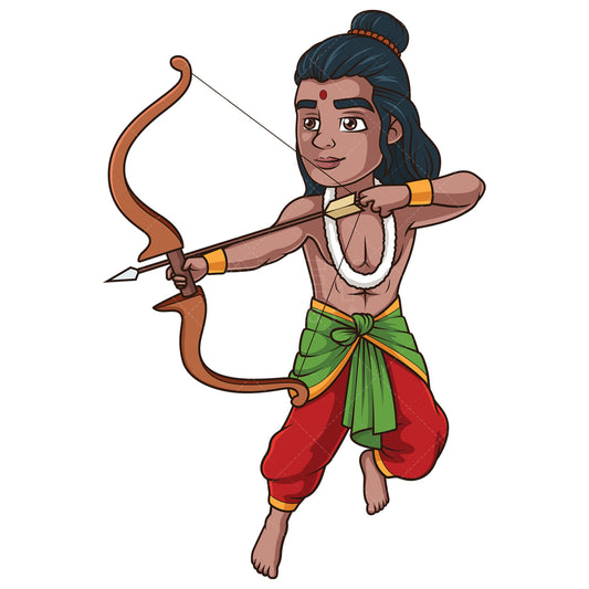 Royalty-free stock vector illustration of a god rama.