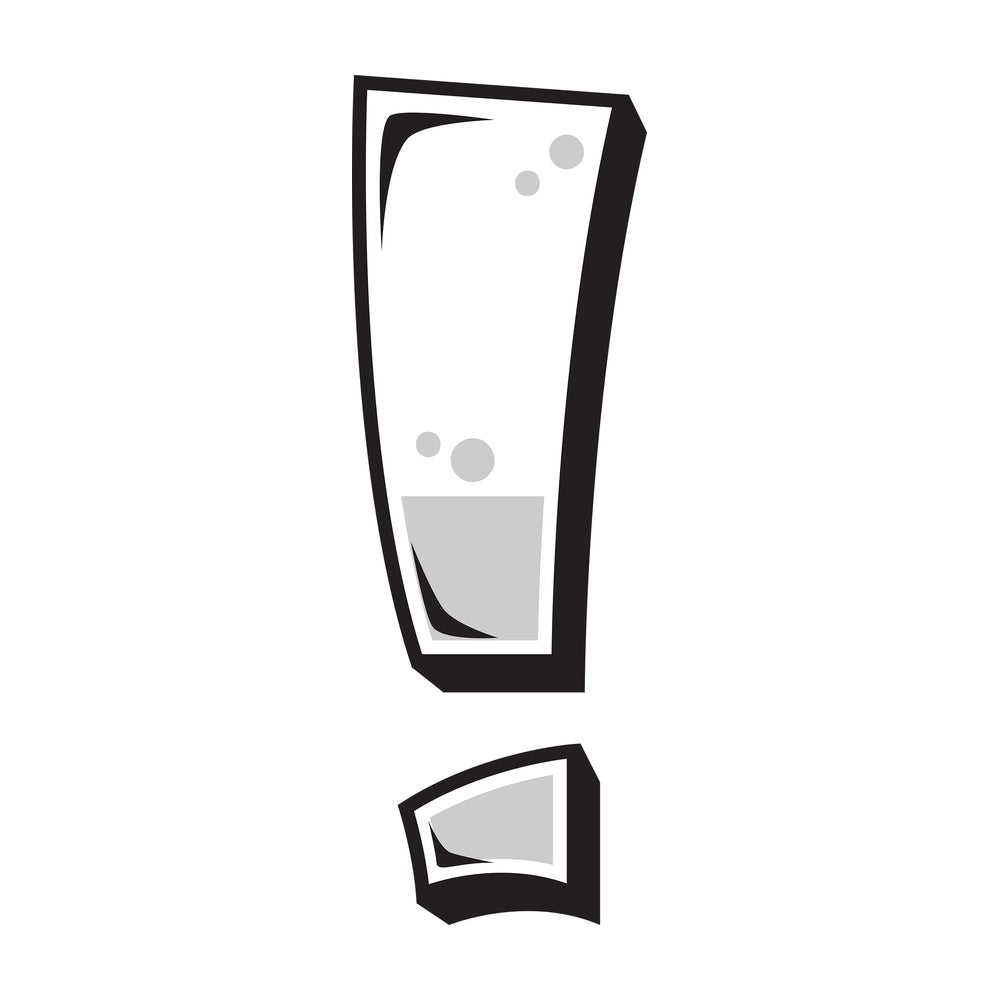 Graffiti exclamation mark. PNG - JPG and vector EPS file formats (infinitely scalable). Image isolated on transparent background.