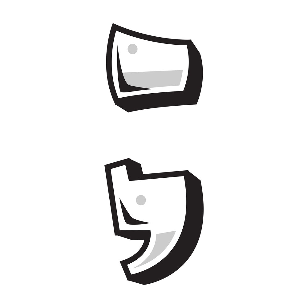 Graffiti semicolon. PNG - JPG and vector EPS file formats (infinitely scalable). Image isolated on transparent background.