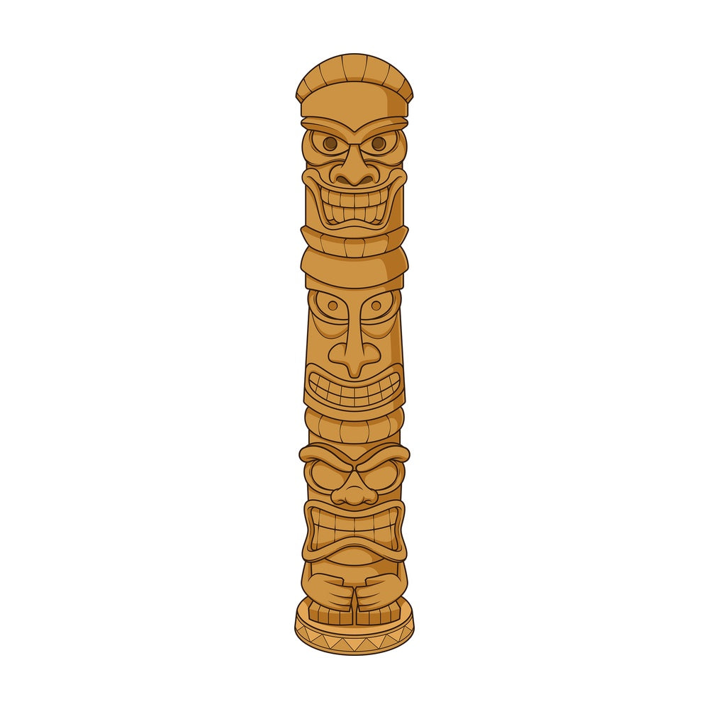 Tiki totem. PNG - JPG and vector EPS (infinitely scalable).