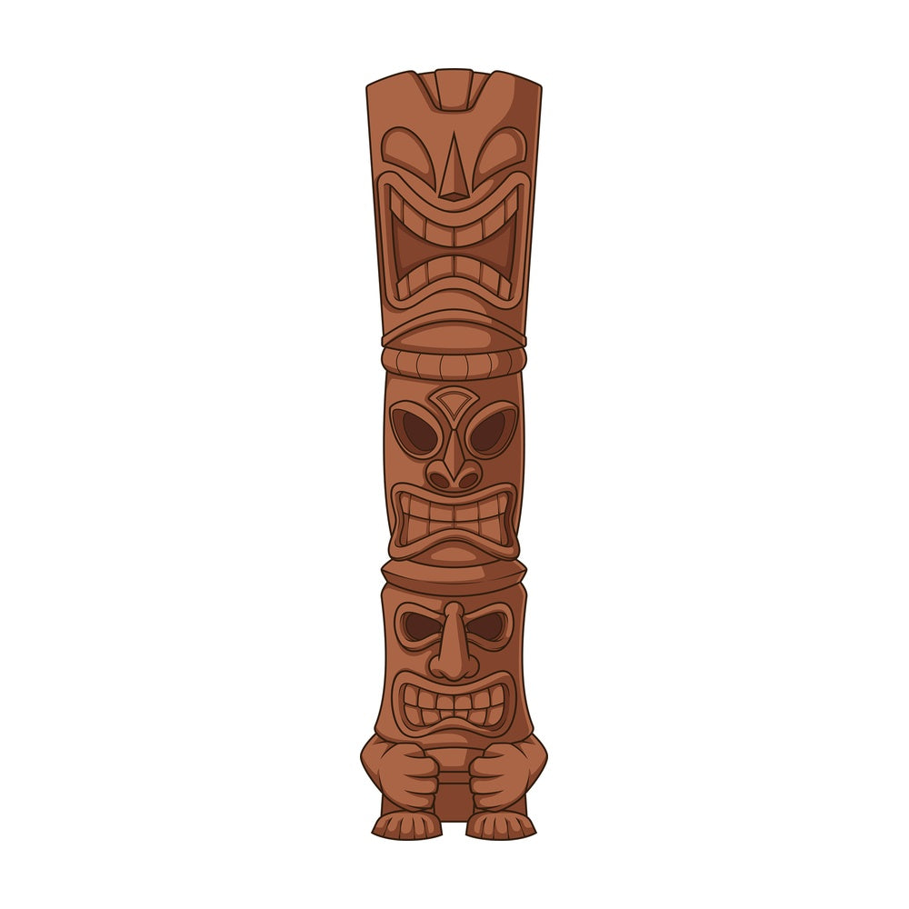 Tiki totem pole. PNG - JPG and vector EPS (infinitely scalable).