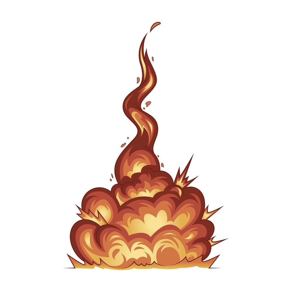Explosion fire. PNG - JPG and vector EPS (infinitely scalable).