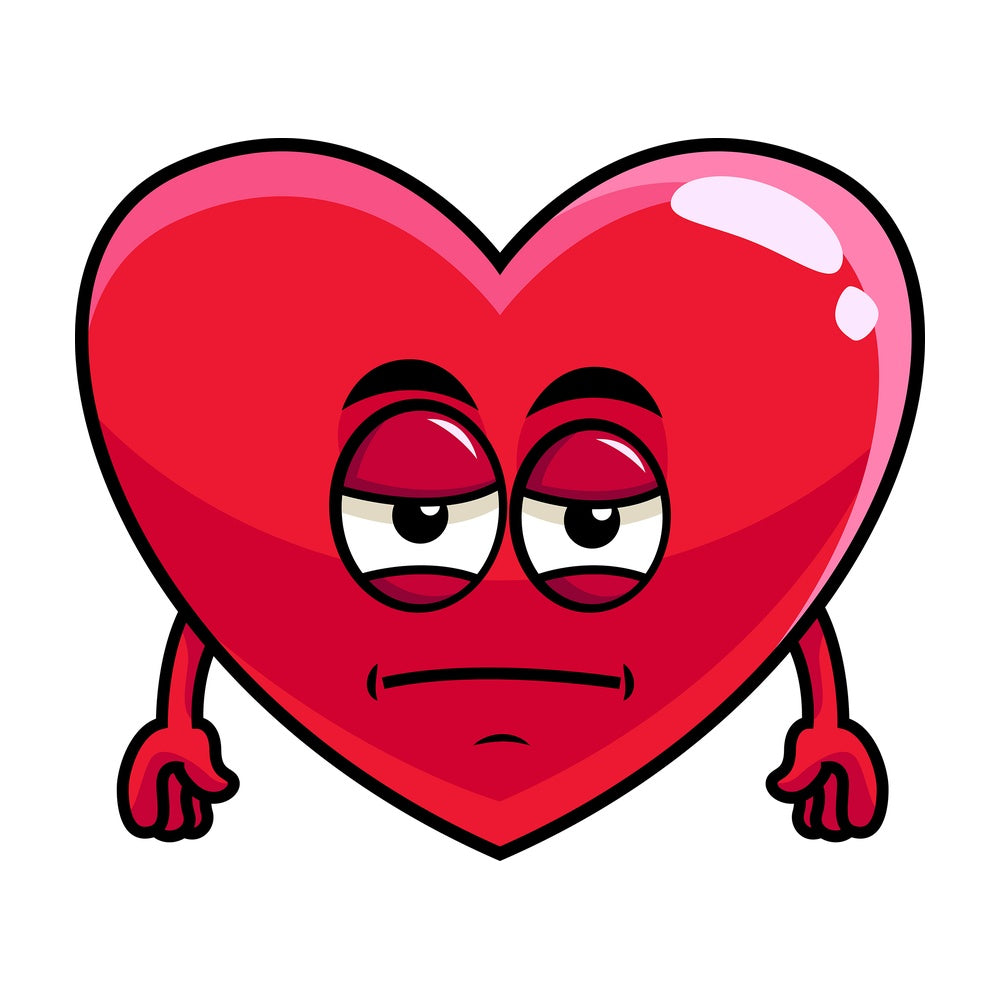Heavy eyes heart emoticon. PNG - JPG and vector EPS file formats (infinitely scalable). Image isolated on transparent background.