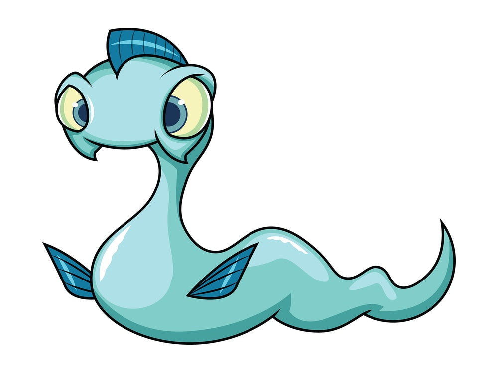Sea monster. PNG - JPG and vector EPS (infinitely scalable). Image isolated on transparent background.