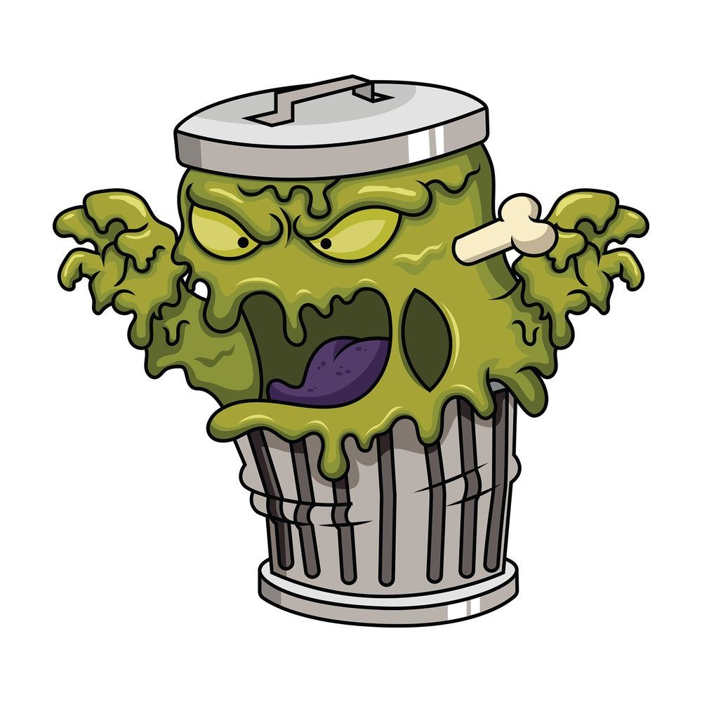 Garbage monster. PNG - JPG and vector EPS (infinitely scalable). Image isolated on transparent background.