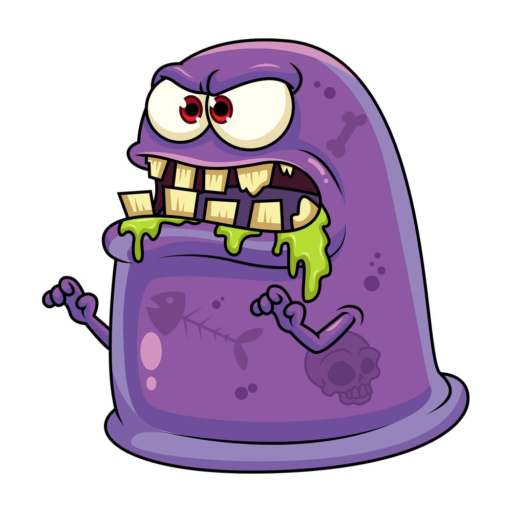 Slime monster. PNG - JPG and vector EPS (infinitely scalable). Image isolated on transparent background.