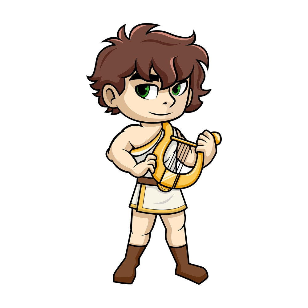 Orpheus the legendary musician. PNG - JPG and vector EPS (infinitely scalable). Image isolated on transparent background.