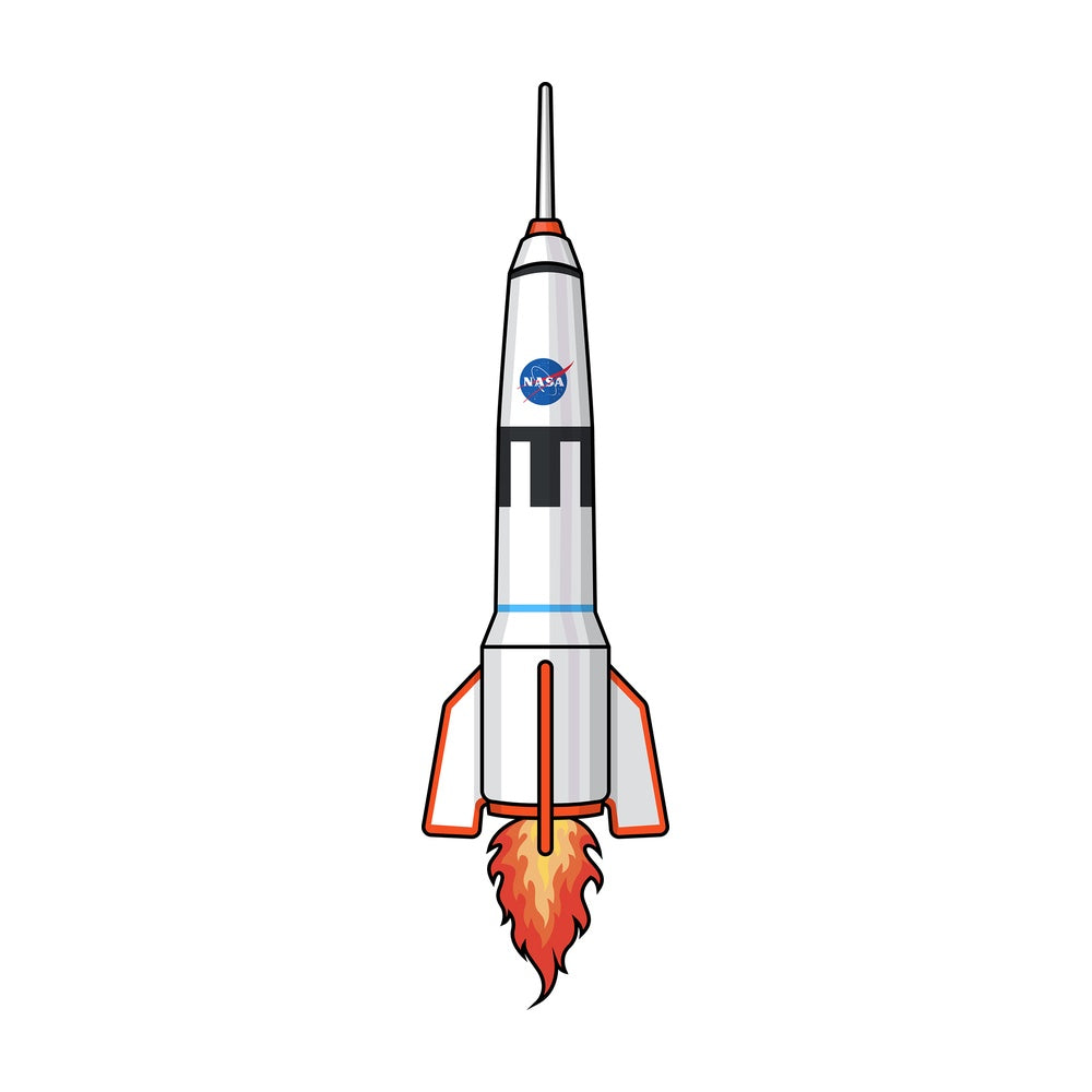 Rocketship launching. PNG - JPG and vector EPS (infinitely scalable).