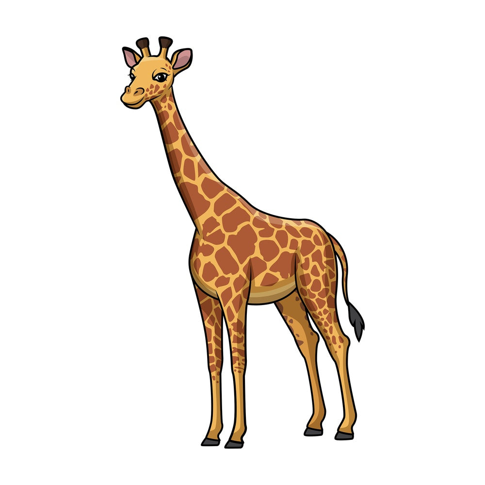 Wild giraffe. PNG - JPG and vector EPS (infinitely scalable).