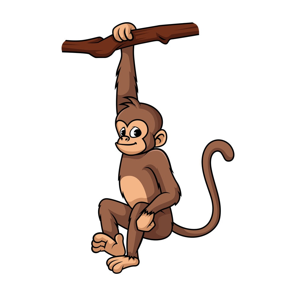 Wild monkey. PNG - JPG and vector EPS (infinitely scalable).