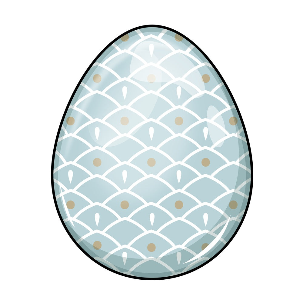 Dyed easter egg. PNG - JPG and vector EPS (infinitely scalable). Image isolated on transparent background.