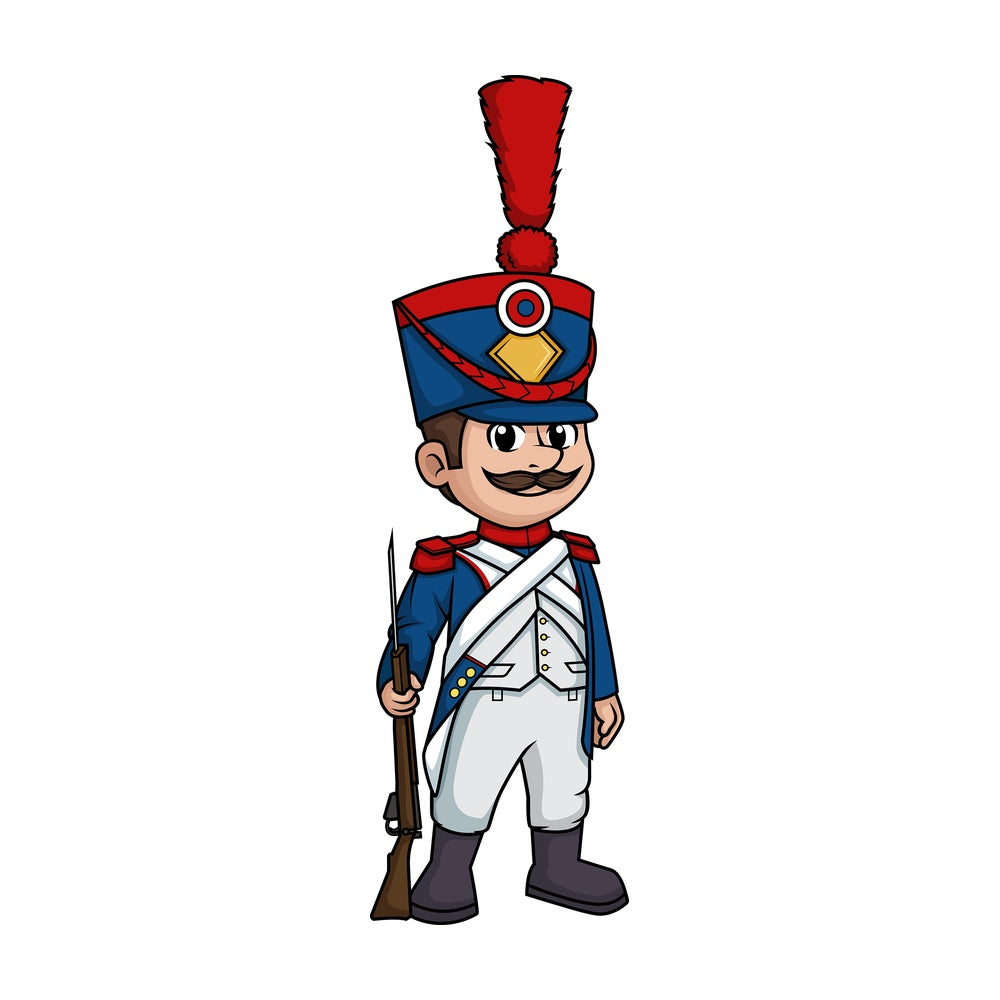 Napoleonic era french soldier. PNG - JPG and vector EPS (infinitely scalable).