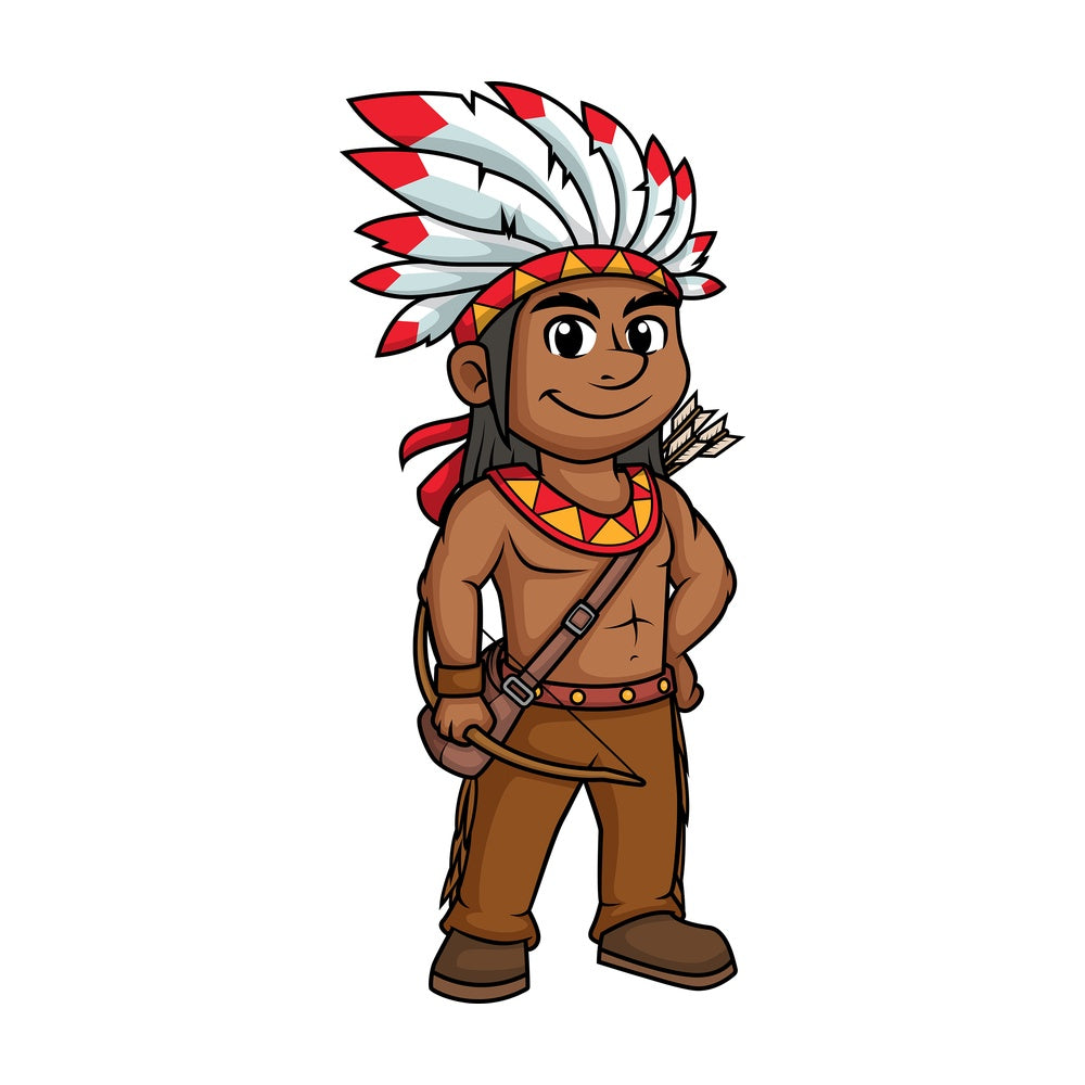 Native american soldier. PNG - JPG and vector EPS (infinitely scalable).