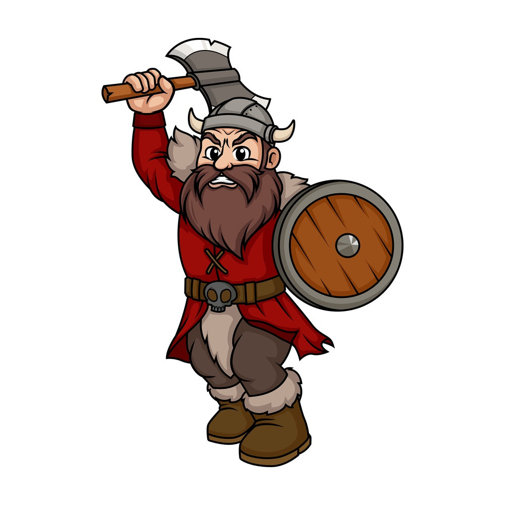 Viking warrior. PNG - JPG and vector EPS (infinitely scalable). Image isolated on transparent background.