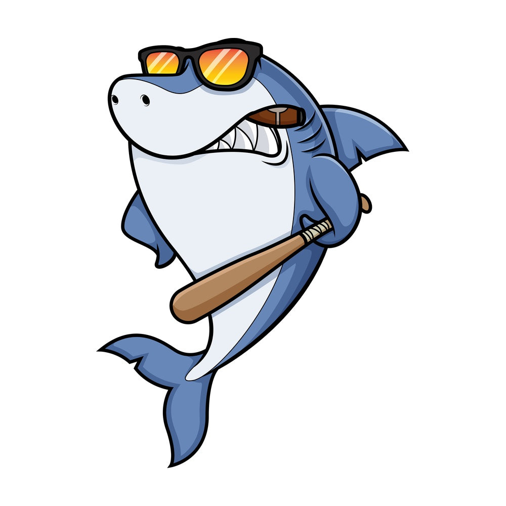 Mean shark. PNG - JPG and vector EPS (infinitely scalable).