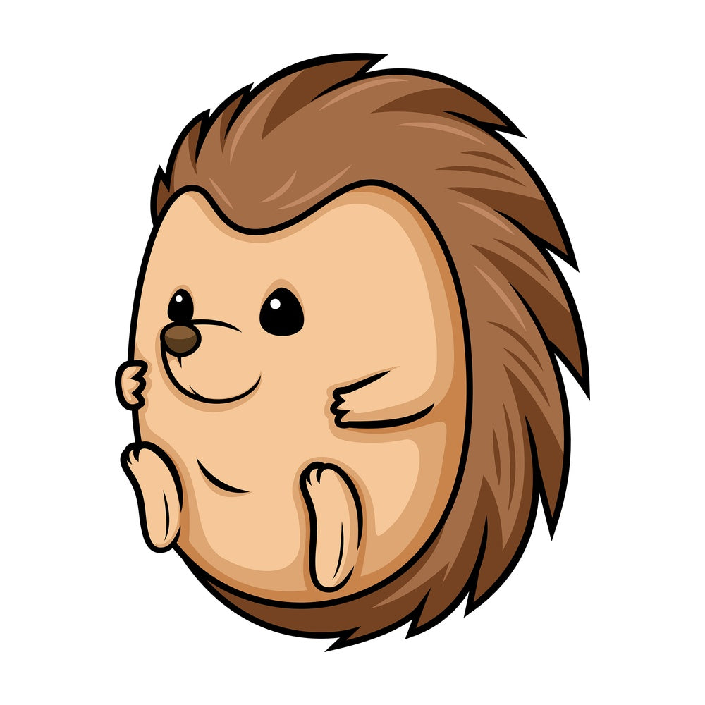Chibi kawaii porcupine. PNG - JPG and vector EPS (infinitely scalable).