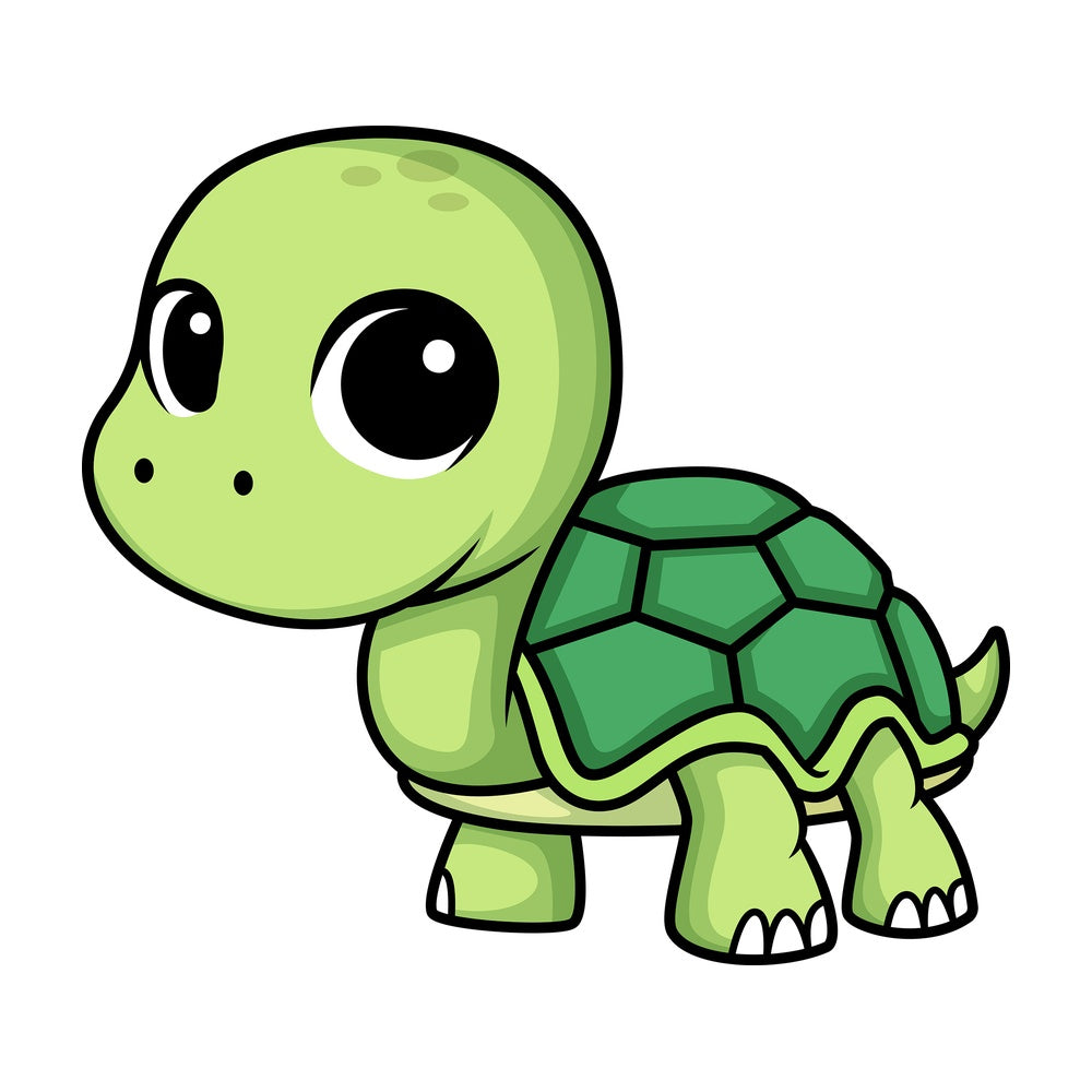 Chibi kawaii turtle. PNG - JPG and vector EPS (infinitely scalable).