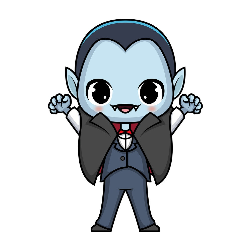 Chibi kawaii vampire. PNG - JPG and vector EPS (infinitely scalable).