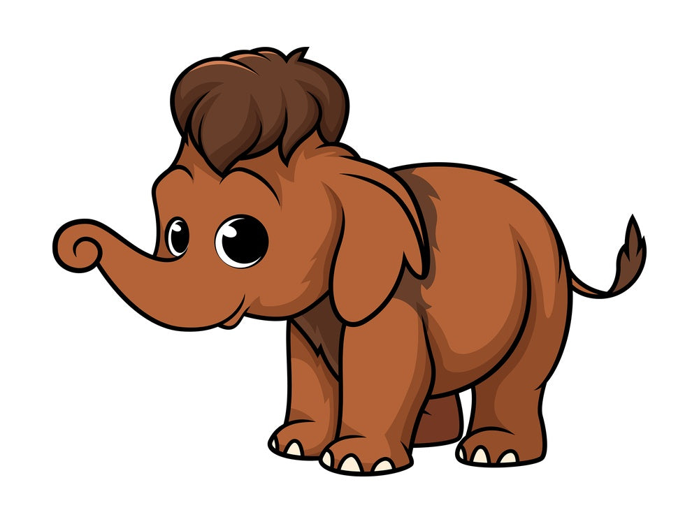 Baby mammoth. PNG - JPG and vector EPS (infinitely scalable).