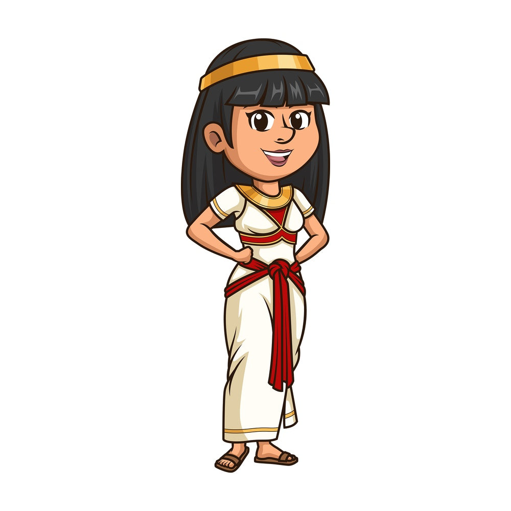 Ancient egyptian noblewoman. PNG - JPG and vector EPS file formats (infinitely scalable). Image isolated on transparent background.