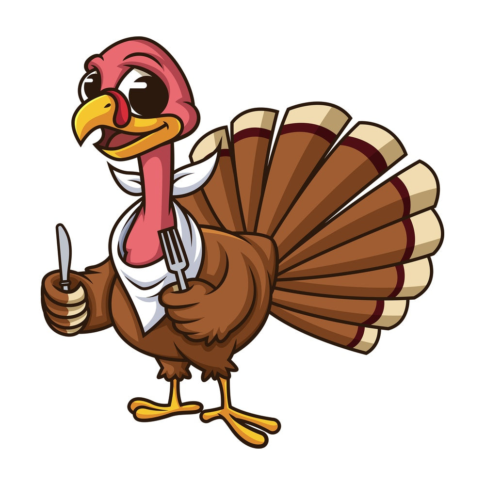 Hungry turkey. PNG - JPG and vector EPS (infinitely scalable).