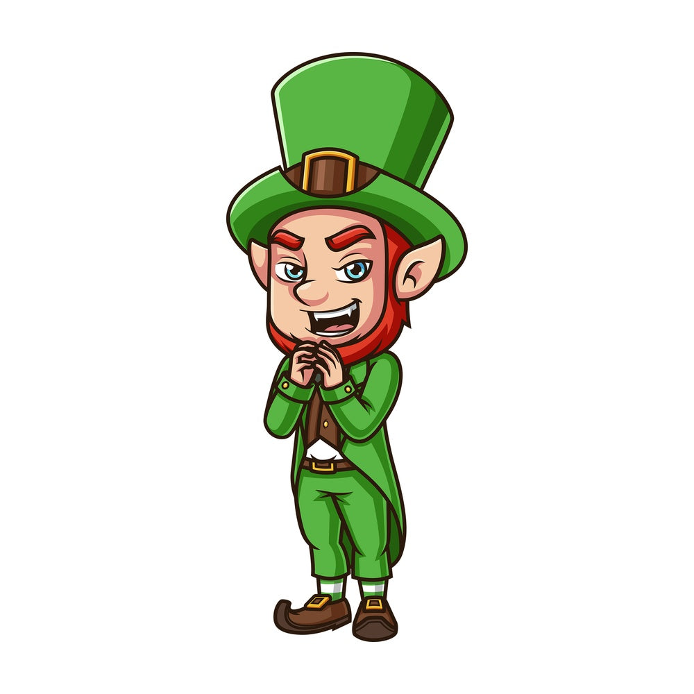 Evil leprechaun. PNG - JPG and vector EPS (infinitely scalable).