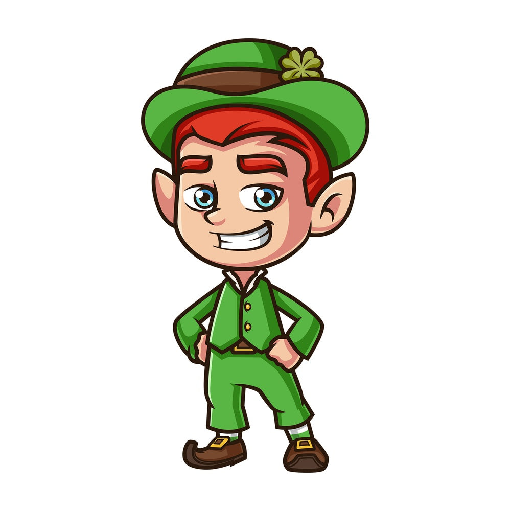 Little boy leprechaun. PNG - JPG and vector EPS (infinitely scalable).