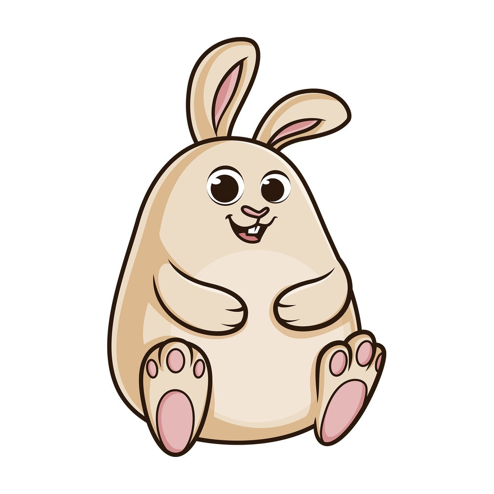Chubby bunny. PNG - JPG and vector EPS (infinitely scalable).