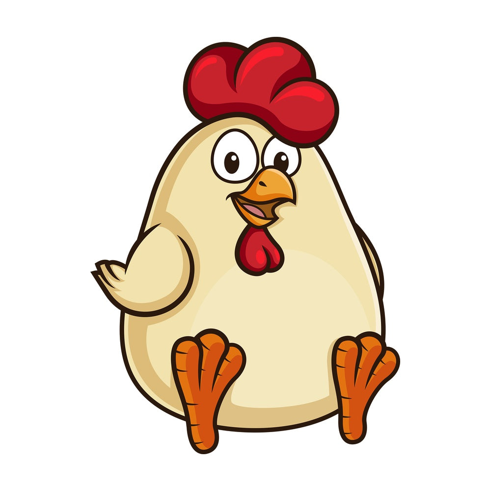 Chubby chicken. PNG - JPG and vector EPS (infinitely scalable).