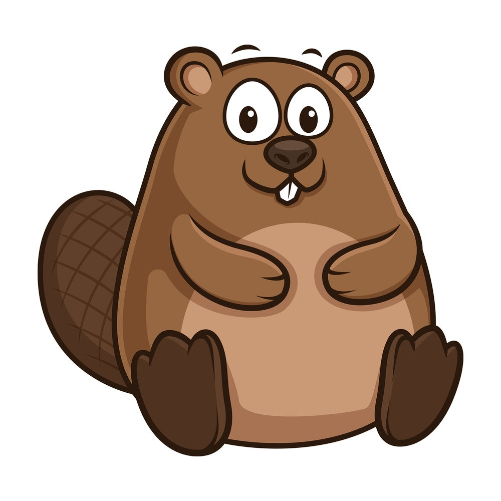 Chubby beaver. PNG - JPG and vector EPS (infinitely scalable).