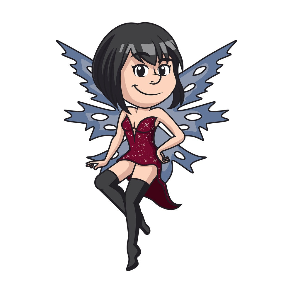 Fierce fairy. PNG - JPG and vector EPS (infinitely scalable).