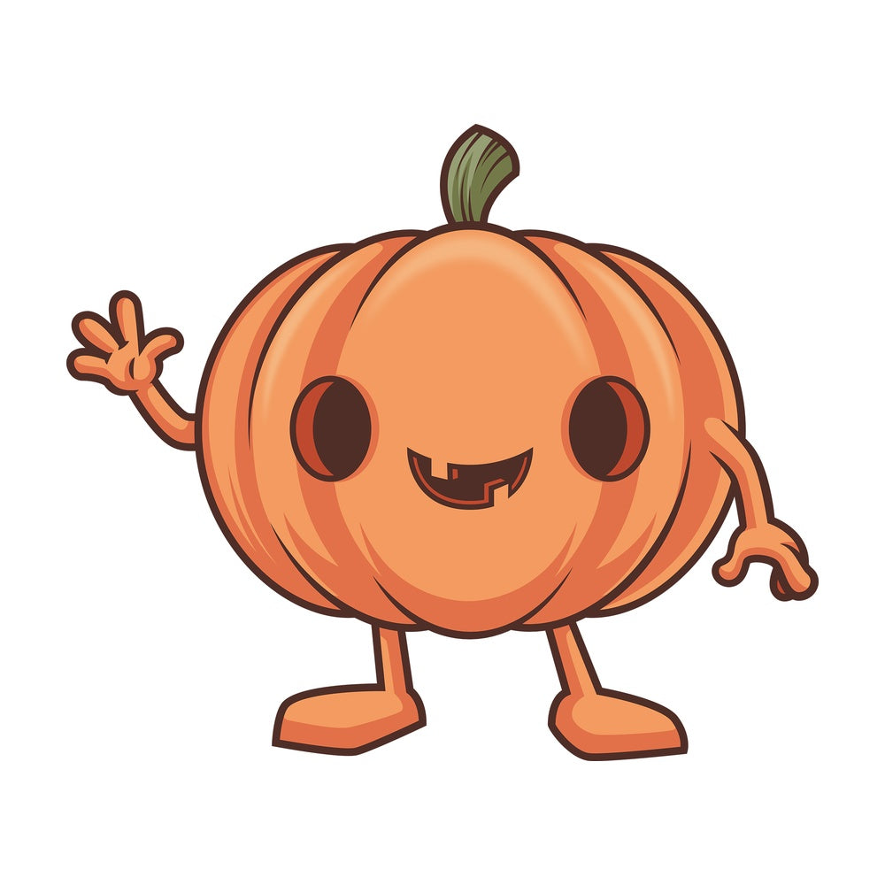 Jack o lantern waving. PNG - JPG and vector EPS (infinitely scalable).