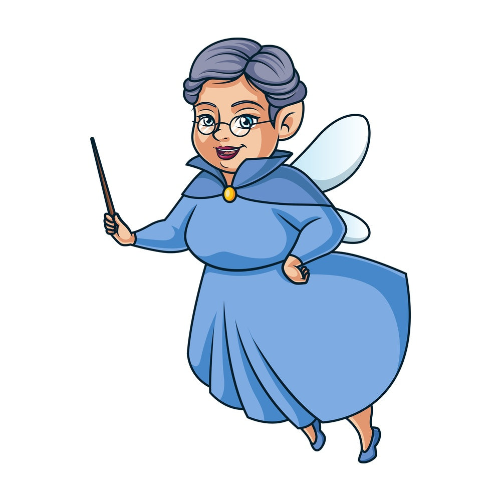 Fairy godmother. PNG - JPG and vector EPS (infinitely scalable).