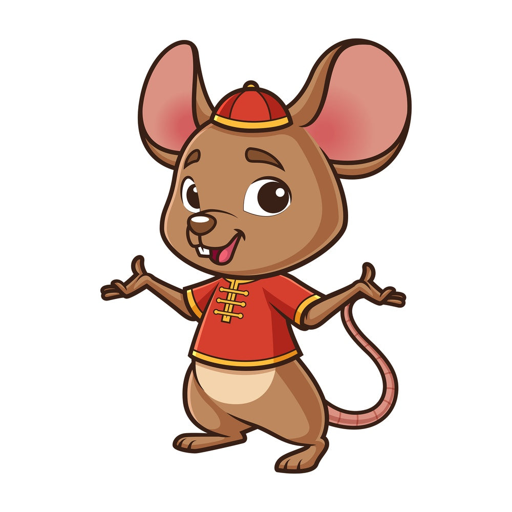 Chinese new year rat presenting. PNG - JPG and vector EPS (infinitely scalable).