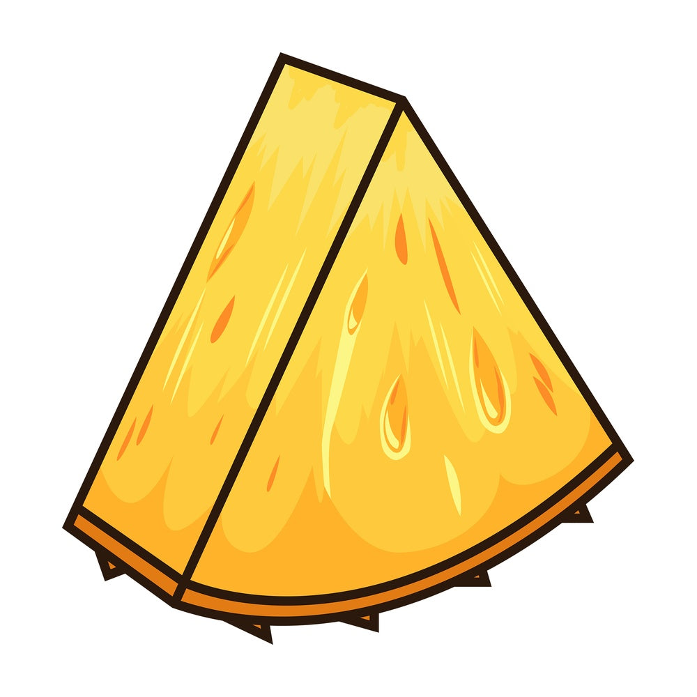 Pineapple slice. PNG - JPG and vector EPS file formats (infinitely scalable). Image isolated on transparent background.