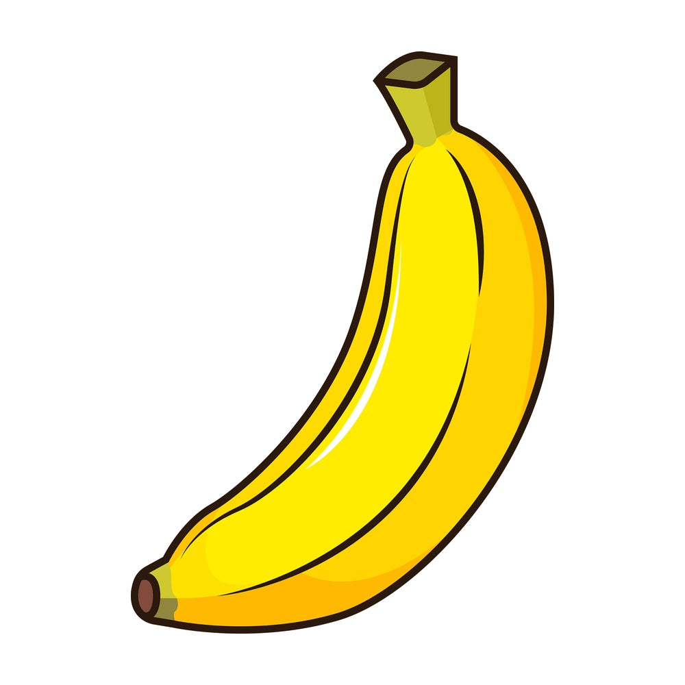 Unpeeled banana. PNG - JPG and vector EPS file formats (infinitely scalable). Image isolated on transparent background.