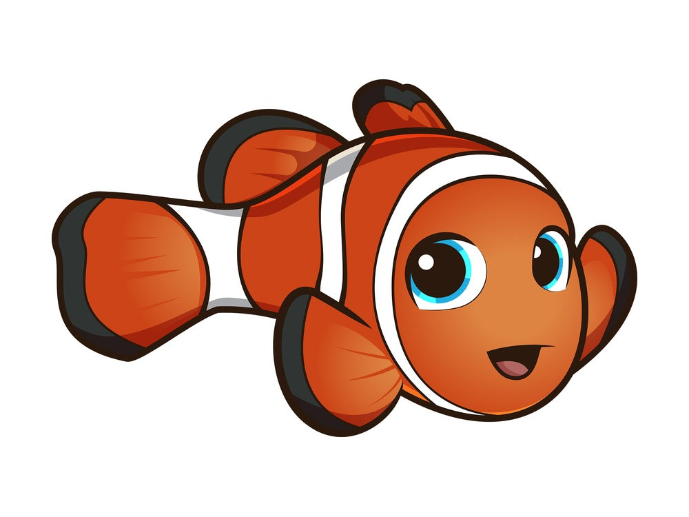 Cute clownfish. PNG - JPG and vector EPS (infinitely scalable).