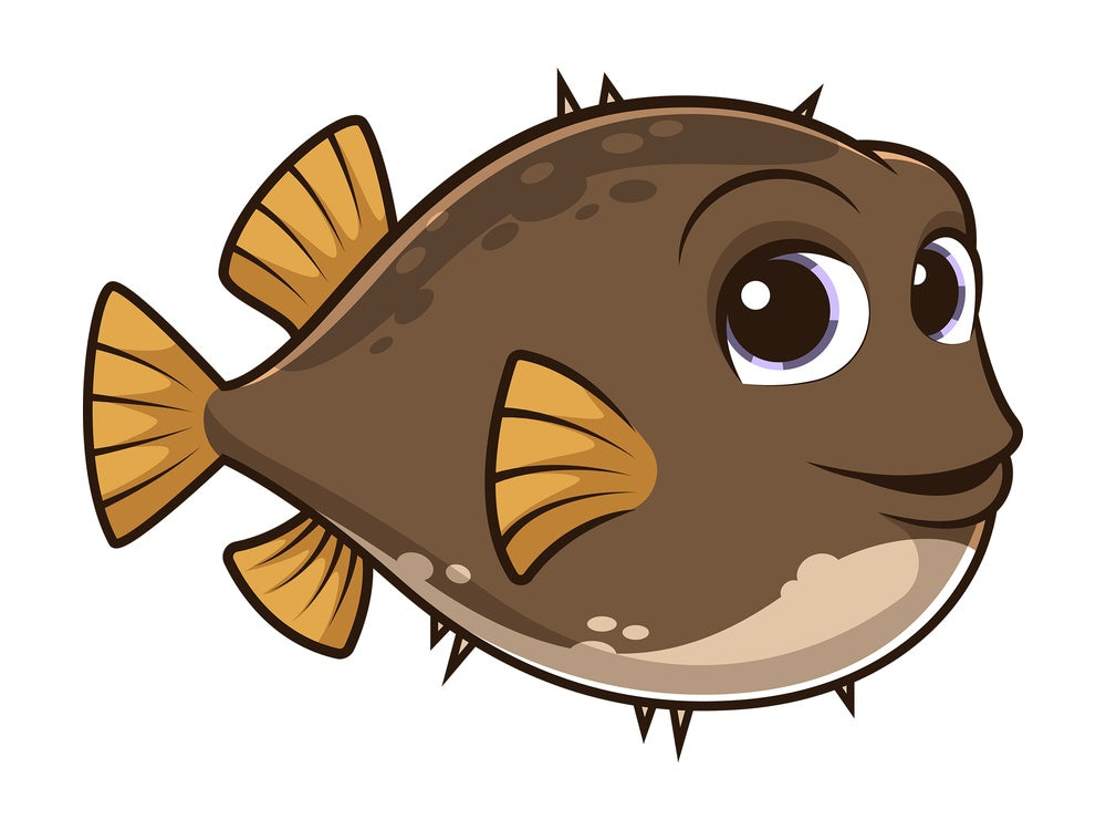 Cute brown fish. PNG - JPG and vector EPS (infinitely scalable).