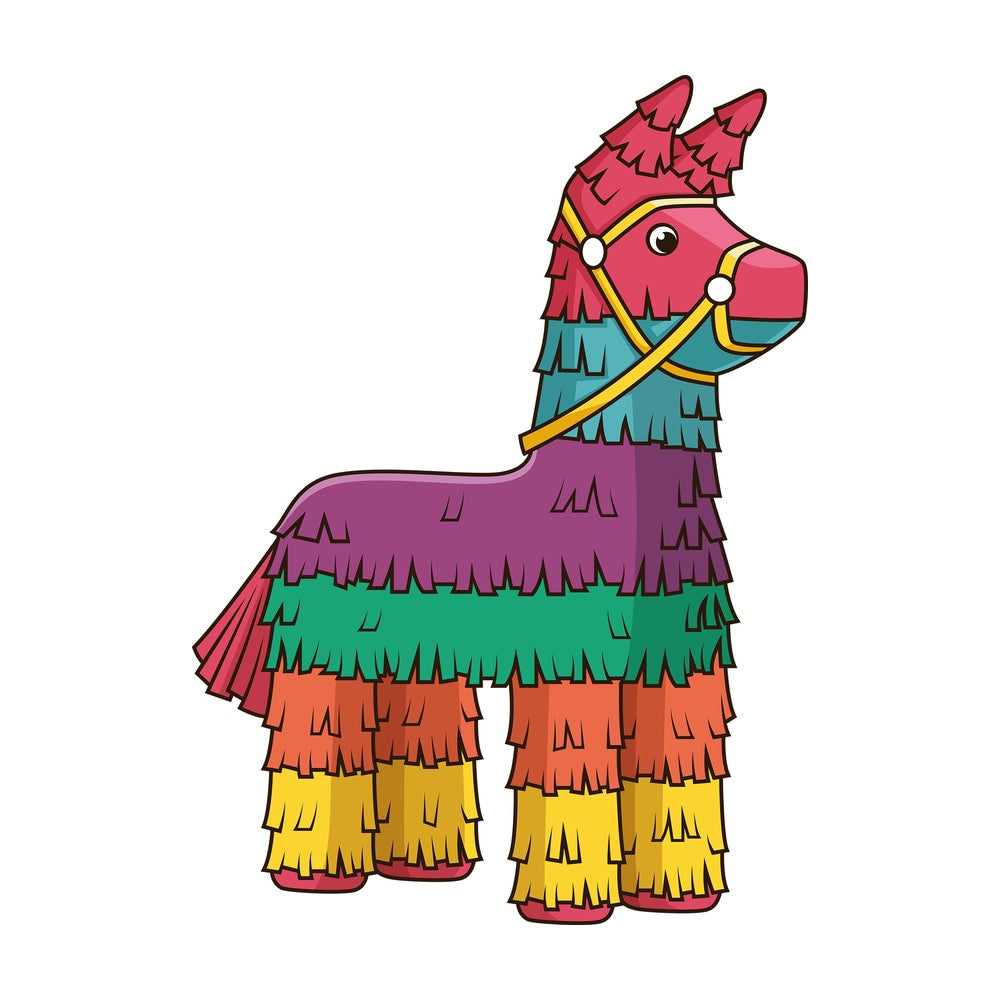Colorful pinata. PNG - JPG and vector EPS file formats (infinitely scalable). Image isolated on transparent background.