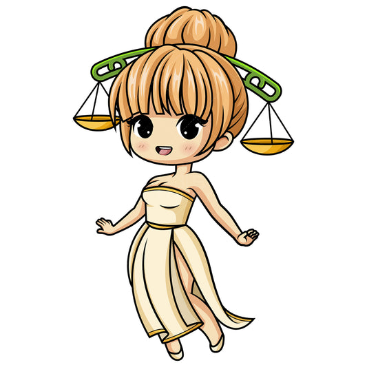 Royalty-free stock vector illustration of the zodiac libra.