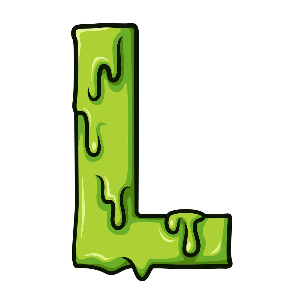 Slime alphabet letters clipart. PNG - JPG and vector EPS file formats (infinitely scalable).