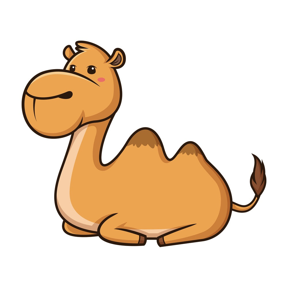 Kawaii camel. PNG - JPG and vector EPS (infinitely scalable).