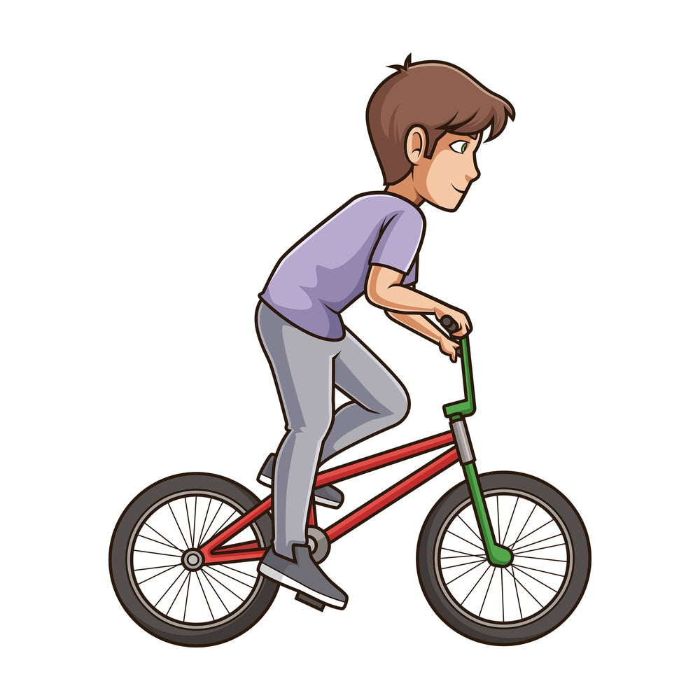 Side view man riding bicycle. PNG - JPG and vector EPS (infinitely scalable).