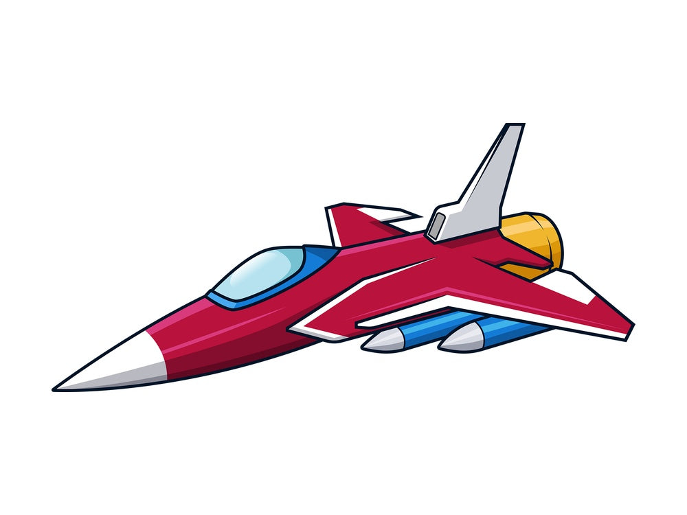Retro fighter jet. PNG - JPG and vector EPS (infinitely scalable).