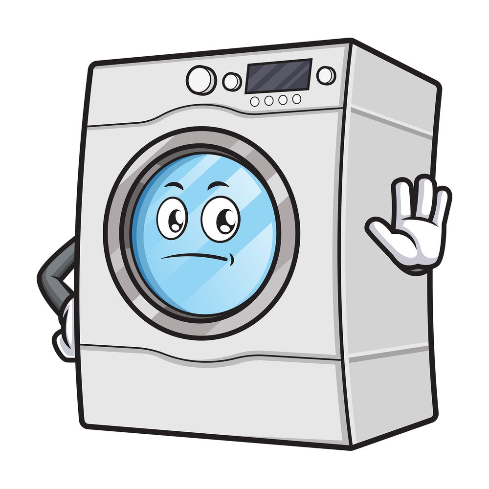 Washing machine stop gesture. PNG - JPG and vector EPS (infinitely scalable).